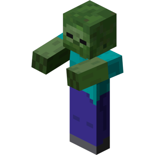 Zombie Printable Minecraft Zombie Papercraft Template