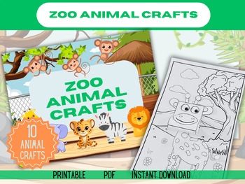 Zoo Animal Printable Craft For Kids By Little Hands Learning Co TPT