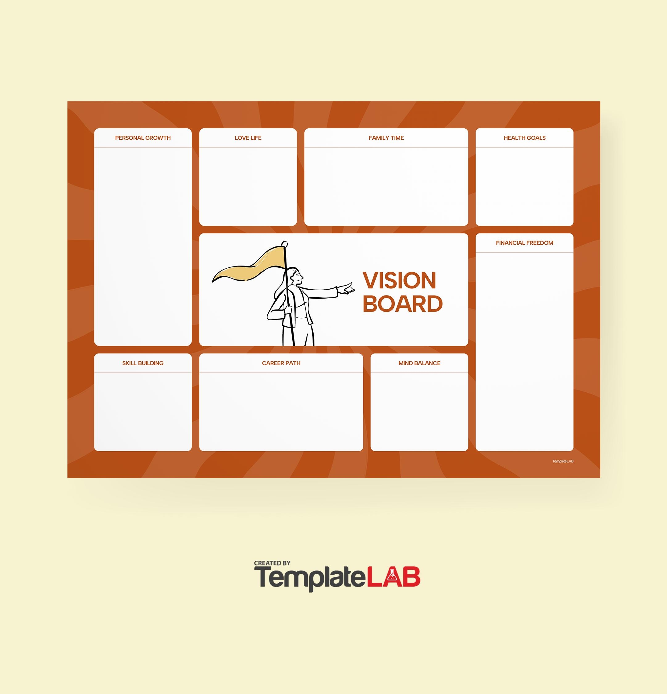 18 Printable Vision Board Templates 100 Free 