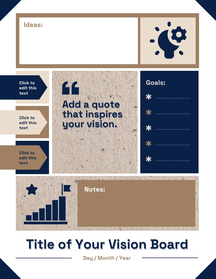 Blank Editable Online Vision Board Venngage