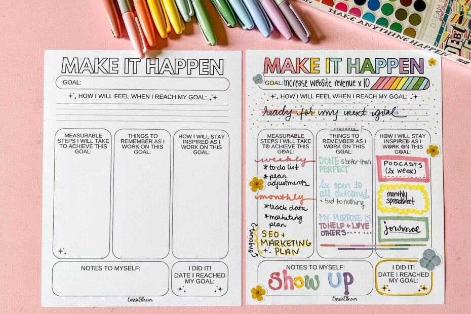 Change Your Life With These Free Vision Board Printables Carrie Elle