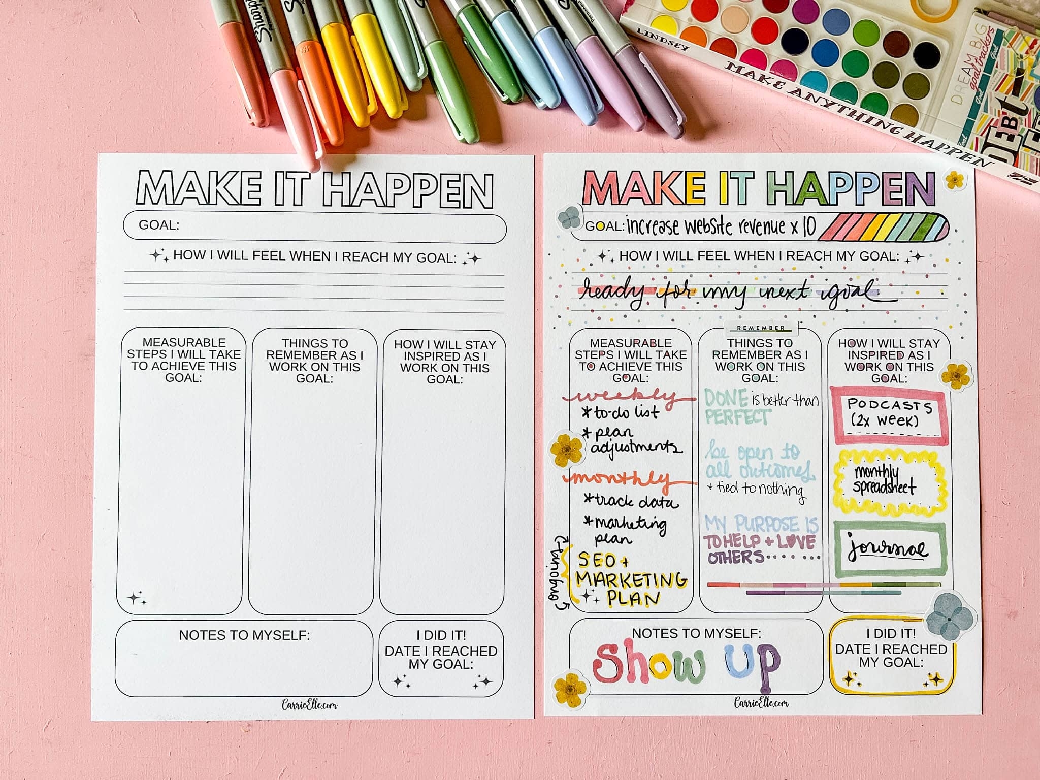 Change Your Life With These Free Vision Board Printables Carrie Elle
