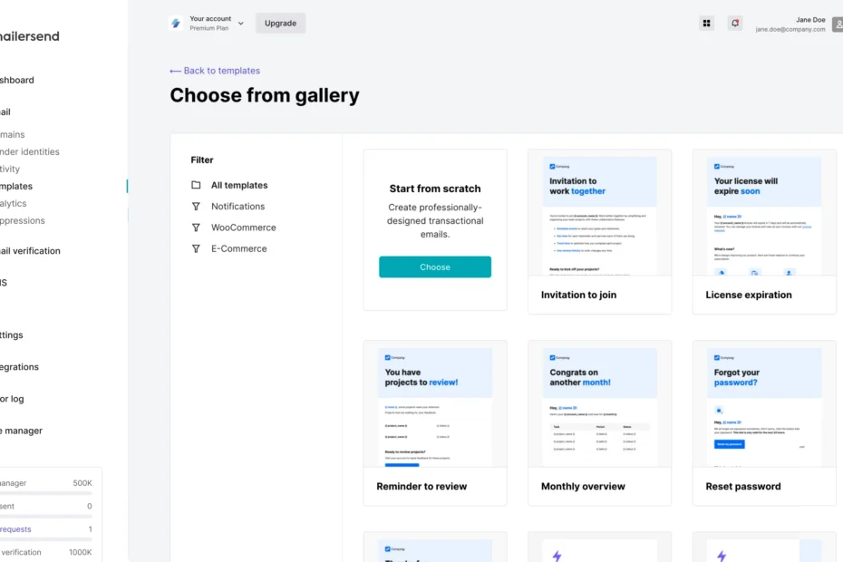 Drag Drop Email Builder MailerSend