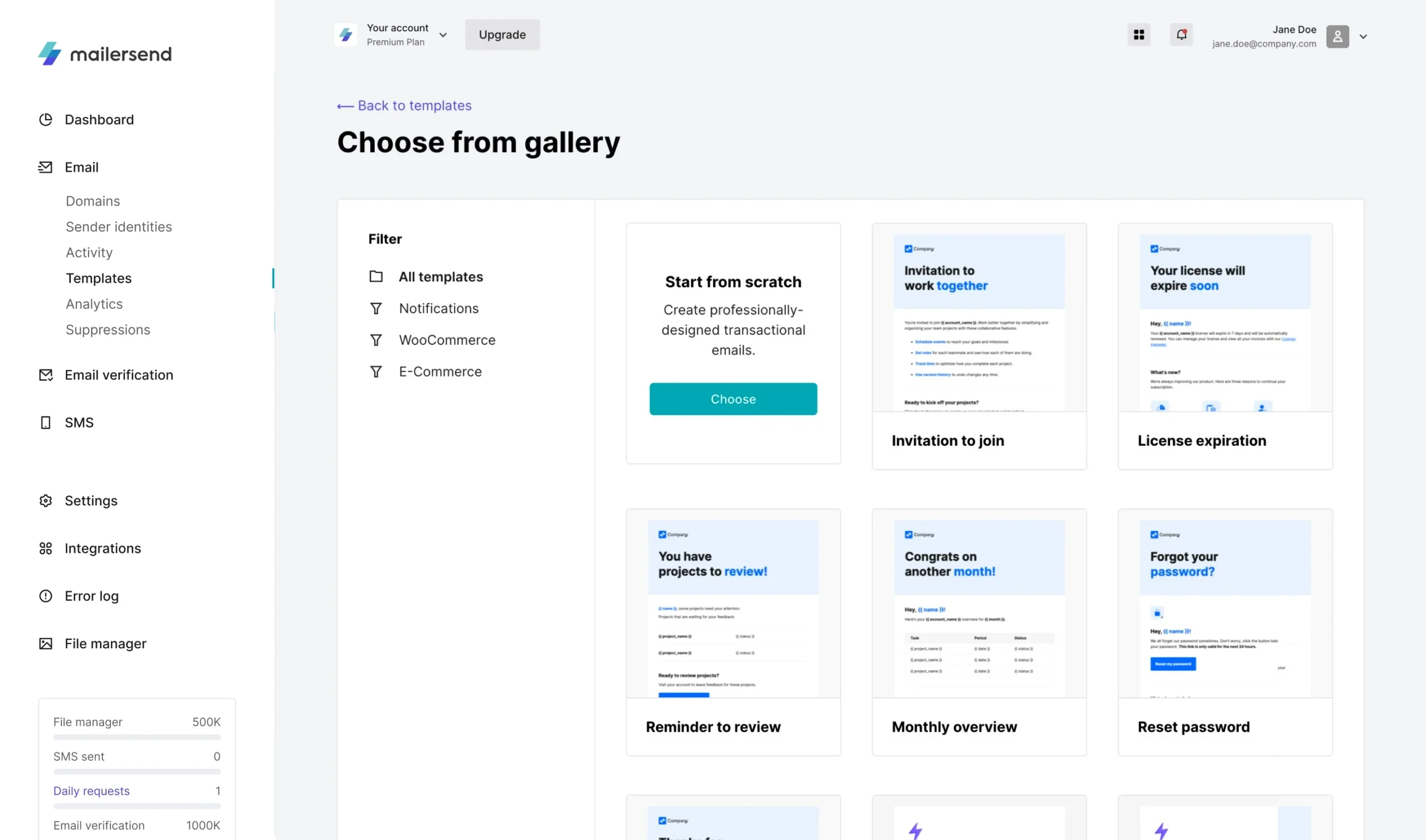 Drag Drop Email Builder MailerSend