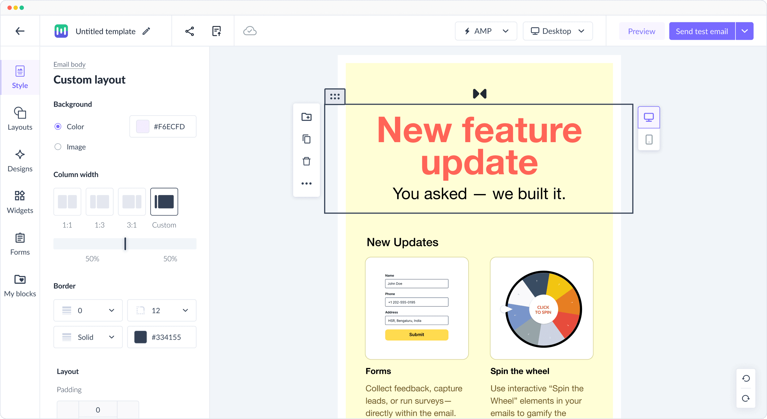 Free Email Template Builder Drag Drop Online Editor