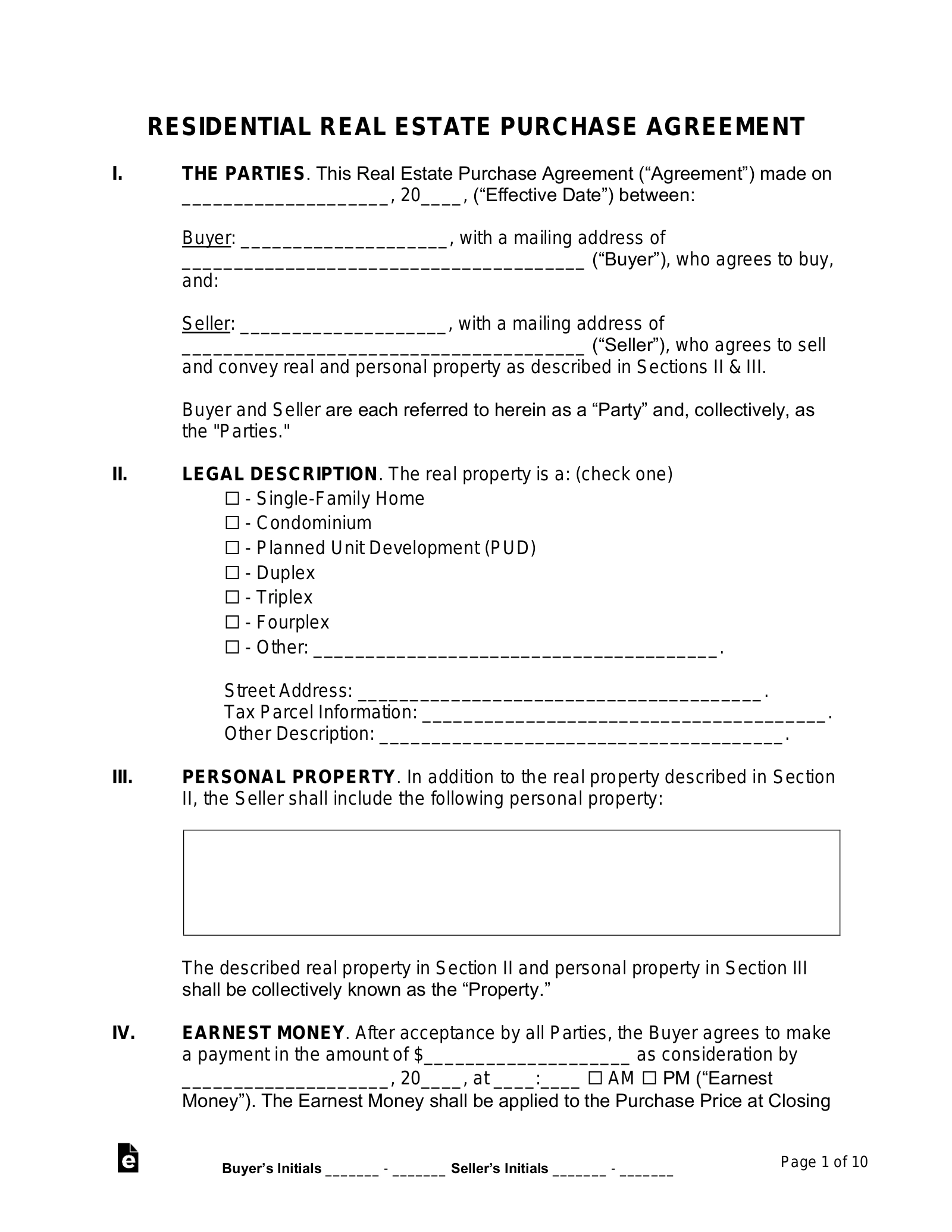 Free Purchase And Sale Agreement Template PDF Word EForms Free Purchase And Sale Agreement Template PDF Word EForms