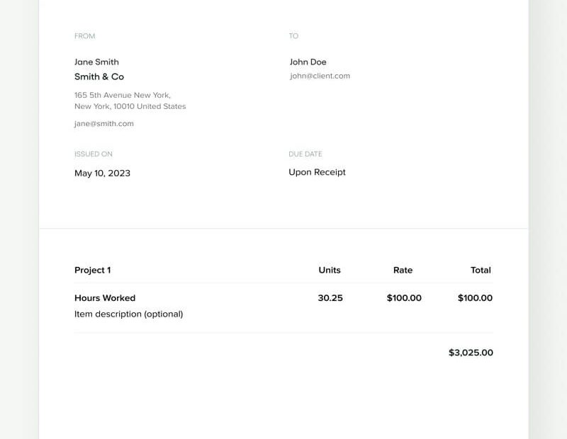 Sage Invoice Template Bonsai