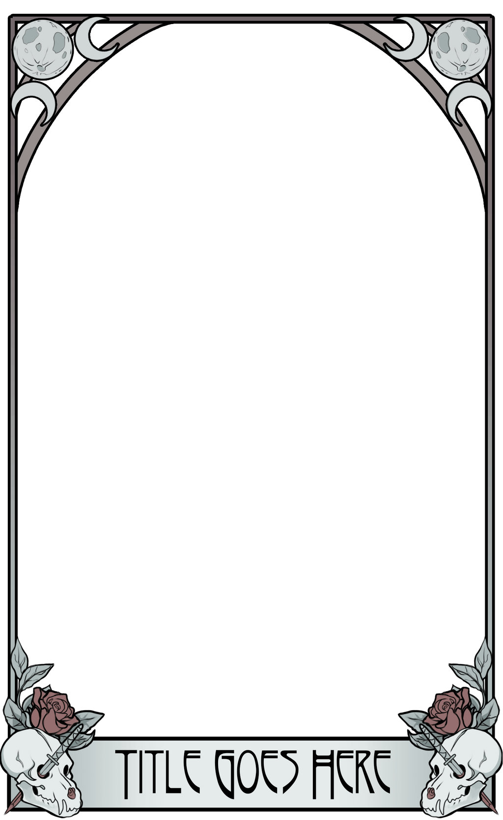 Tarot Template Silver And Bone By CrowFangs On DeviantArt