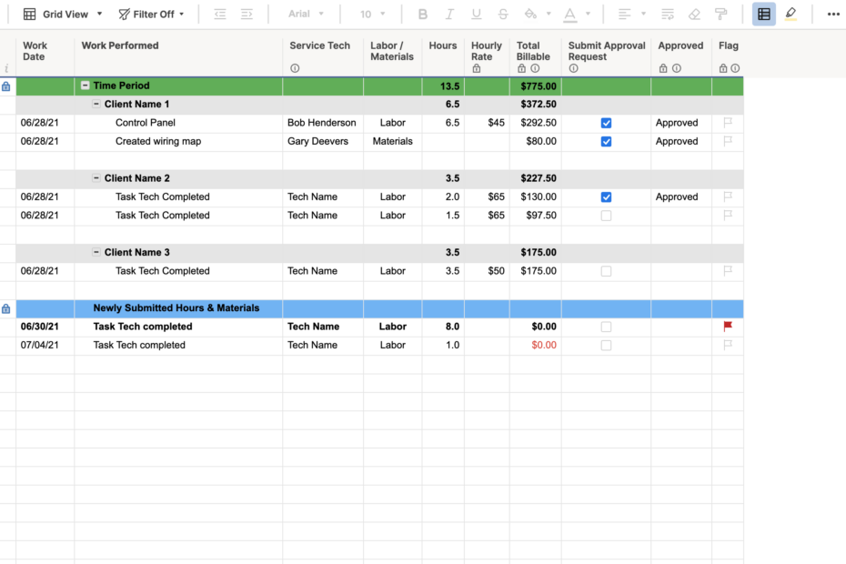 Time Tracker For Client Projects With Form Template Smartsheet